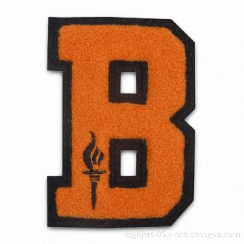 Customized Chenille Patch, Customized Colors are Accepted